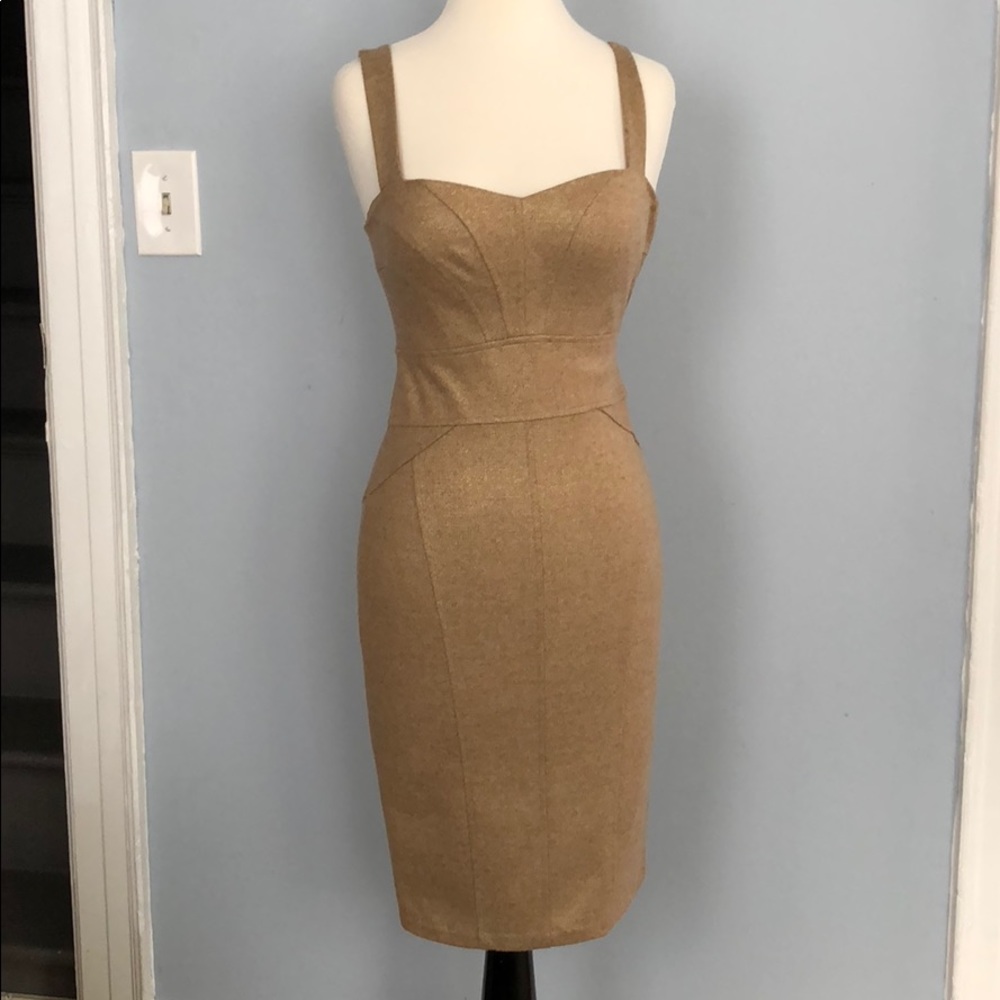 Tan/Gold Diane von Furstenberg dress